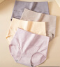 浪莎收腹无痕女士内裤高腰纯棉裆底裤4条大码高弹短裤日系三角裤 实拍图