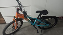 凤凰山地自行车男女变速山地车碟刹青少年儿童自行车学生单车 星际 橙蓝【变速+辐条轮】 22寸【适合130-170cm】 实拍图
