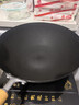 苏泊尔（SUPOR）炒锅有钛铁不粘无涂层炒菜锅精铁锤纹老式厨房铁锅燃气电磁炉通用 适合2-4人【免开锅】 32cm 实拍图