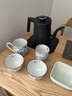 千代源光峰小蓝芽线唐草茶杯茶壶 日本原装进口陶瓷品茗杯日式茶具套装 线唐草汤吞杯 实拍图