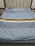 北极绒（Bejirog）秋冬全棉床上四件套纯棉加厚生态磨毛床单被套双人结婚套件用品 佐罗 蓝R 1.8m床四件套 床单款 （被套200*230cm） 实拍图