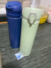 富光保温杯大容量轻量水杯男女学生316不锈钢车载弹盖杯年货礼品定制 菘蓝色【316不锈钢+滤网】500ml 实拍图