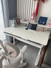 黑白调儿童A2学习桌书桌儿童桌椅实木升降桌子写字桌电脑桌进口橡胶木1.2m 实拍图