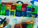 魔磁玩家（ MAGPLAYER）彩窗磁力片158件含4车儿童玩具磁力积木拼图3-6岁男女孩生日礼物 实拍图