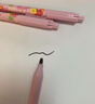 齐心(Comix)学生儿童文具美术双头勾线笔油性细杆记号笔 粉色笔杆女孩马克笔 黑色4支装EM833 实拍图