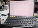 罗技（Logitech）时尚系列 K380 键盘 蓝牙办公键盘 无线键盘 女友 便携超薄键盘 笔记本键盘 黑灰色 实拍图