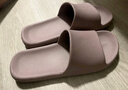 京东京造【抗菌皮纹拖】eva软弹家居防臭浴室新款拖鞋男士 深棕色 42-43 实拍图