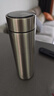 炊大皇保温杯 316L不锈钢茶水分离男女商务便携水杯 钢本色 490ml 实拍图