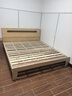 德睦居【包安装】100%纯实木床北欧风小户型卧室家具橡木床主卧单双人床 原木床 1.8*2米 实拍图