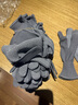 工品星劳保手套点胶线手套耐磨防滑工地工作开车透气轻薄尼龙灰色12付 实拍图