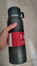 慕馨（moosen）保温杯男士大容量316不锈钢学生保冷水杯茶水分离泡茶杯子便携壶 黑800ml-保温保冷+杯套杯刷 实拍图