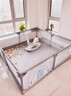 巧乐熊围栏婴儿地上爬爬垫围栏家用宝宝游戏围栏爬行垫客厅儿童防护栏 摩卡龙灰【内径120*160】+垫1.5CM+礼包 实拍图