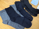 浪莎定制加肥加大松口袜子男中筒100%纯棉男士肥佬袜宽松大码长筒男袜 实拍图