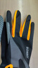 炫世柠檬 手套男户外登山攀岩防滑耐磨全指手套徒步爬山夏防晒运动骑行女 黑橙色 斜条纹  M 实拍图