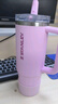 STANLEY保温杯水杯巨无霸吸管杯PRO保温保冷车载居家大容量杯子新年礼物 【热卖T0P4】樱花粉- 887ml 实拍图