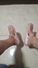 华美健步洞洞鞋女防滑包头凉拖鞋海边沙滩鞋柔软果冻鞋HM2136浅粉37 实拍图