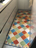 家用厨房地垫卫生间入户门脚垫玄关卫浴吸油吸水长条垫卧室床边毯 GZN-复古彩砖 80cm×200cm 实拍图