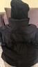 雪中飞女士羽绒服冬季连帽保暖防寒防风潮流时尚纯色简约百搭羽绒衣外套 黑色 M (160) 实拍图