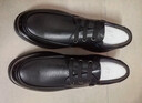 奥康（Aokang）官方男士商务通勤系带舒适休闲皮鞋透气西装牛皮鞋爸爸 黑色 42 实拍图