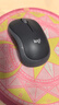 罗技（Logitech）M185鼠标 无线鼠标 办公鼠标 对称鼠标 黑色灰边 带无线2.4G接收器 实拍图