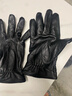 美洲野牛真皮手套男士棉羊皮手套触屏男长款冬季保暖防风骑行新年礼物男 黑色 XL 实拍图