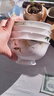 厚秀堂景德镇骨瓷碗碟盘套装家用组合新款陶瓷餐具中式简约饭碗面碗 6英寸高脚面碗（2个）百合花 实拍图