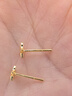 周大福 星星足金黄金耳钉(工费160)约1.3g EOF58新年礼物 实拍图