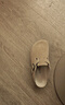 东园物作勃肯鞋男女同款包头拖鞋秋冬情侣2025最新款时尚厚底休闲外穿拖鞋 卡其色【软木厚底+牛反绒】 39 【正码】 实拍图