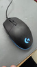 罗技（G）G102第二代游戏鼠标 RGB流光灯效鼠标 轻量化  游戏级8000DPI传感器 黑色 200-8000DPI 实拍图