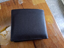 稻草人男士钱包短款商务头层牛皮横款两折票夹多卡位钱夹啡色生日礼物 实拍图