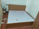 全友家居 北欧原木风板式床1.8米x2米主卧室简约现代家用木板双人床 实拍图