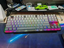 狼蛛（AULA）F87ProV2客制化无线机械键盘电竞游戏专用  蓝牙/2.4G/有线三模连接全键热插拔gasket结构办公键盘 F87 Pro月影粉霞 8000mAh 灰木轴V4 实拍图