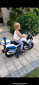 智乐堡（CHILOKBO） 儿童电动摩托车3-6岁宝马电瓶车充电童车小孩玩具车可坐人 212白色软轮 晒单实拍图