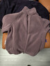 优衣库男装女装摇粒绒拉链茄克/长袖外套廓系夹克479792 79 深紫色 M /170/92A 实拍图