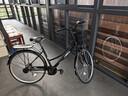 永久自行车成人通勤车女式学生男女士城市单车实心胎复古轻便变速载人 高配-黑色【双层铝轮+密封中轴】 26寸（适合身高155-175） 实拍图