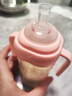 小土豆（potato）儿童水杯大宝宝直饮奶瓶吸管杯幼儿园开学用1岁以上 300ml春樱粉 实拍图