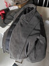 NASADKGM羽绒服男2025冬季潮牌白鸭绒立领皮衣外套男休闲百搭保暖上衣男装 深灰色 M 实拍图