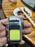 【手电打火机】防水便携超长续航点烟器侧灯手电筒户外type-c充电 普通款-电热丝 实拍图