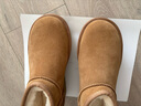 UGG冬季女士经典迷你纯色厚底纯色保暖休闲短筒雪地靴1135092 CHE | 栗色 36 实拍图