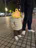 巴拉巴拉儿童轻薄羽绒服排骨男童女童2026新款冬季三防连帽外套亲子装保暖 实拍图
