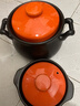 康舒（KANGSHU） 大容量砂锅炖锅家用耐高温陶土沙锅明火燃气陶土煲煮粥煲石锅 橙4.5L+1.1L(4-6人)破损补发 实拍图