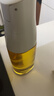 zuutii 油壶自动开合玻璃油瓶重力开盖防漏调料瓶酱油香油醋瓶防漏嘴 冷烟灰 倒油壶 500ml 实拍图
