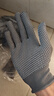 工品星劳保手套点胶线手套耐磨防滑工地工作开车透气轻薄尼龙灰色12付 实拍图