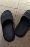 京东京造【3.5cm踩屎感】eva厚底拖鞋男士防臭休闲凉拖鞋夜色黑 40-41 实拍图