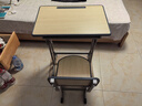 晶霄儿童学习桌椅套装作业课桌子小孩书桌写字桌学校小学生家用可升降 【校园款】双柱课桌+椅 深灰色 实拍图
