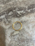 中国黄金（CHINA GOLD）足金戒指女碎碎冰戒指黄金固口素圈指环520情人节礼物送女友老婆 碎碎冰戒指 圈号18 1g 实拍图