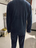 都市丽人内衣男士秋冬家居服套装加厚珊瑚绒简约开襟长袖法兰绒睡衣4H1103 实拍图