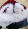 目丸小熊帽子围巾女圣诞鹿角秋冬女保暖围巾帽子一体连帽可爱毛绒围脖 红米狐耳三件套 实拍图