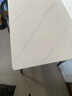 全品屋岩板餐桌家用4-6人小户型餐桌椅全套长方形现代简约客厅吃饭桌子 【12MM厚】哑光雪山白 送货入户 120cm 【宽70CM】单桌子 实拍图