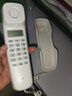 中诺电话机座机固定电话来电显示桌壁两用免电池有线板机坐机办公家用 W018白色双显示屏 实拍图